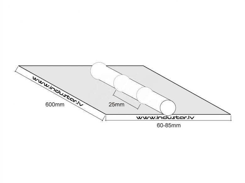 Ümmargune keraamiline alusplaat 10 mm